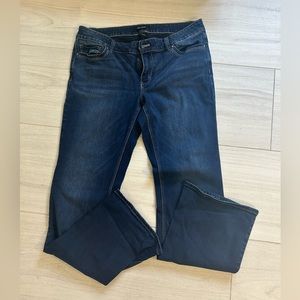 White House Black Market mid rise boot cut jeans- size 12 SHORT